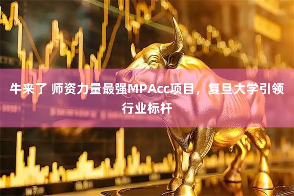 牛来了 师资力量最强MPAcc项目，复旦大学引领行业标杆